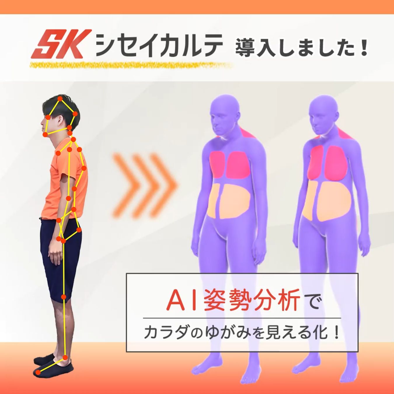 4月よりシセイカルテ導入！ 話題のAI姿勢分析システム | HOS 南千里スポーツクラブ｜吹田市のフィットネスクラブ・スポーツジム